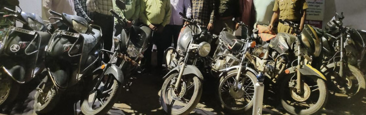 19 vehicles recovered from gang of two wheeler thieves 19 vehicles recovered from gang of two wheeler thieves