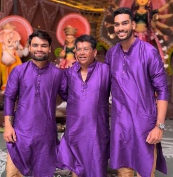 KKR head coach Pandit, players Rinku, Venkatesh take part in Durga Puja celebrations in Kolkata