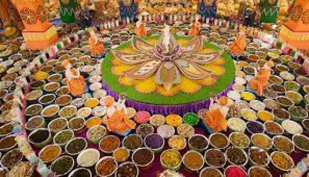 Annakoot Mahotsav at Shri Balaji Math Temple