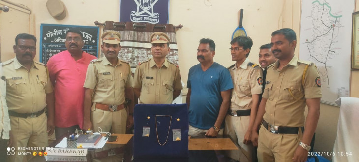 Arrested for blowing gold chain from womans neck
