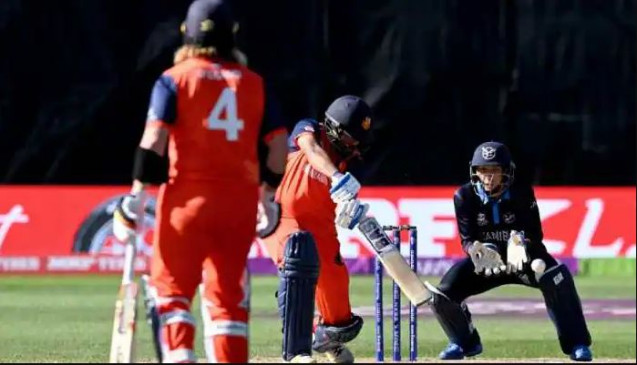 netherlands won the second match in a row beat namibia by 5 wickets came close to qualification 730X365