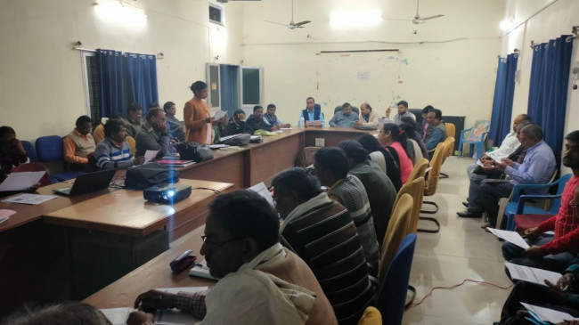 Review meeting of first phase of Measles Rubella campaign held