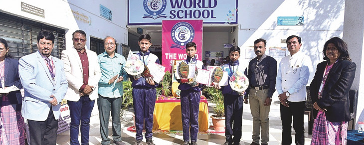 3 students shine at national level in floor ball championship event