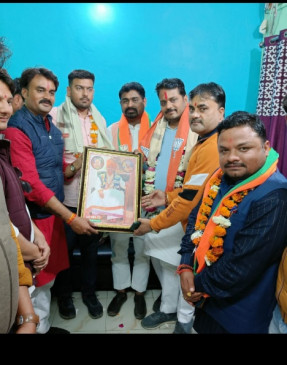 BJYM State President was warmly welcomed in Devendranagar