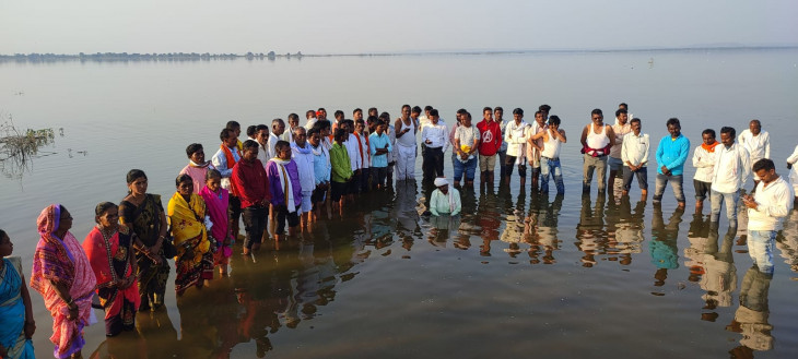Farmers started Jalasamadhi movement for water