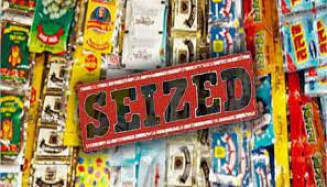 Gutkha worth 39 lakh seized, container driver detained and questioned
