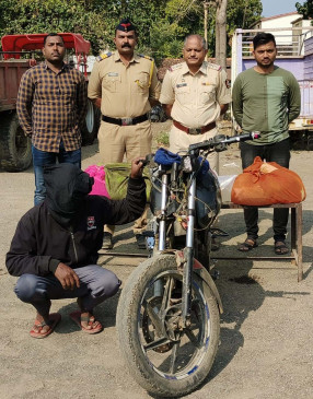 Liquor was being transported through rubber tubes, police arrested