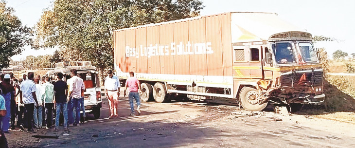 One dead, 1 serious in container-car accident