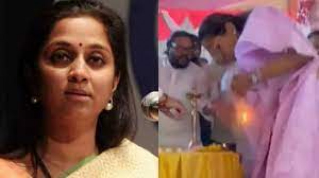 Supriya Sules saree catches fire, narrowly escapes during an event in Pune