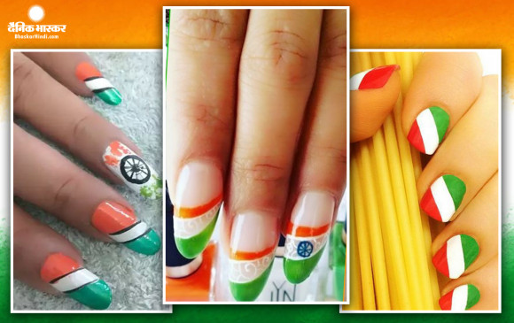 3 Easy Tri-color Inspired Nail Art Designs for Republic Day