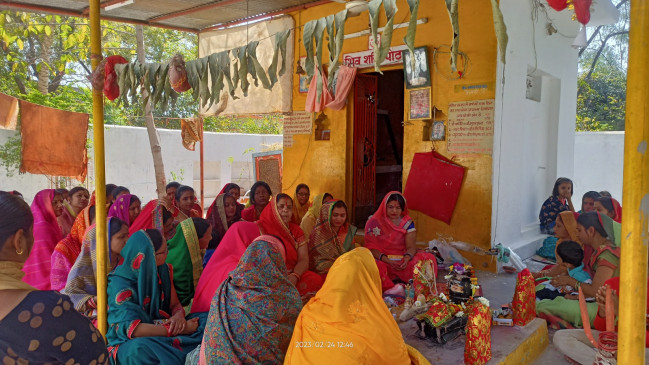 Shivshakti Peeth located in the citys irrigation colony was blessed, demand to make an entrance in Shivshakti Peeth
