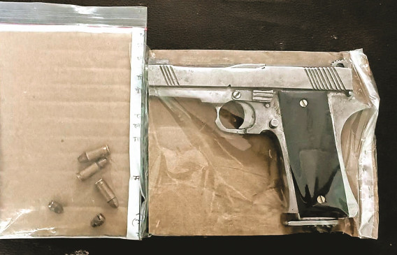 Youth arrested with 3 cartridges, country gun in Malkapur