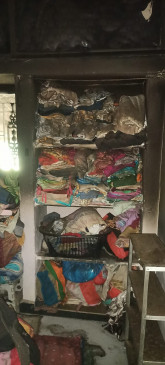 The house was set on fire after stealing